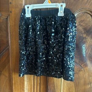 Sequin Black Skirt